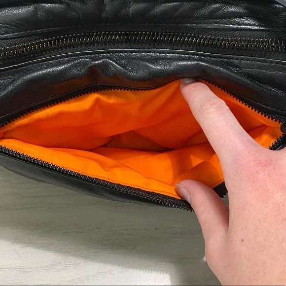 Rag and Bone field puffer leather messenger bag - Picture 11 of 15